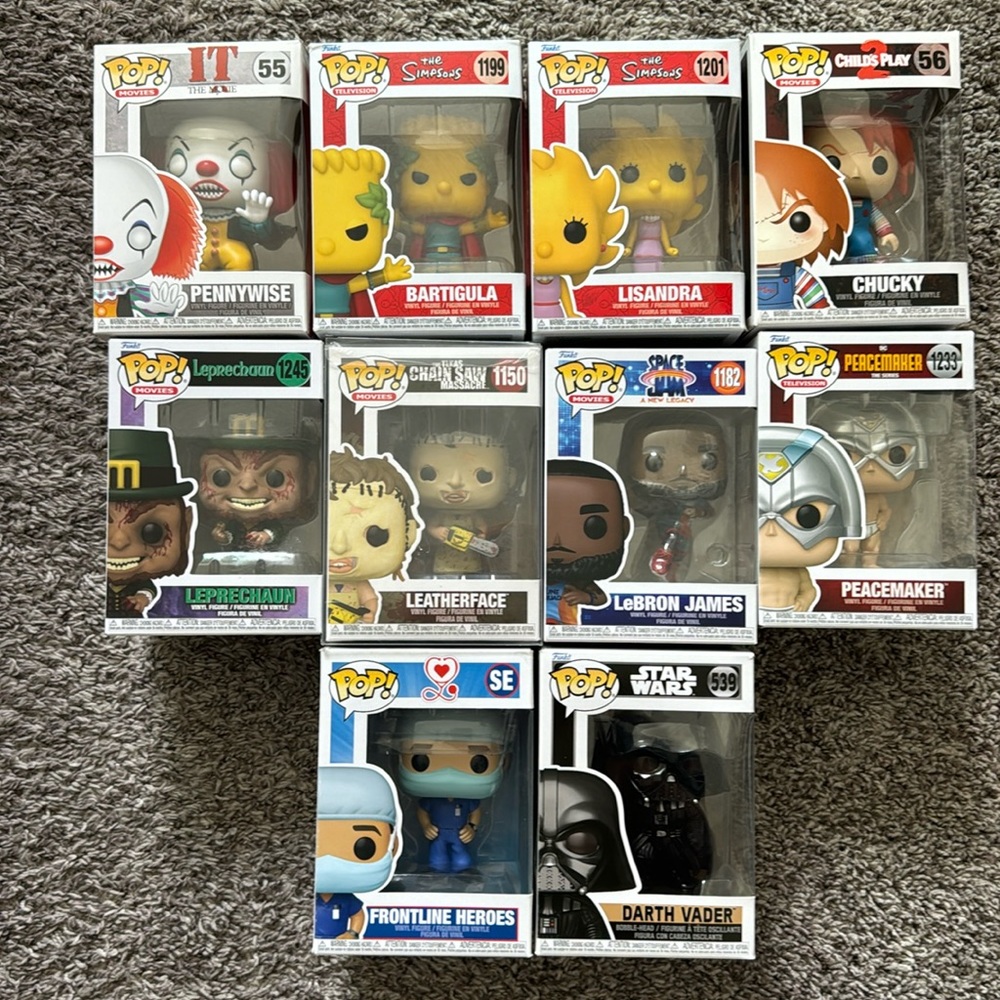 Funko pop 10 piece set